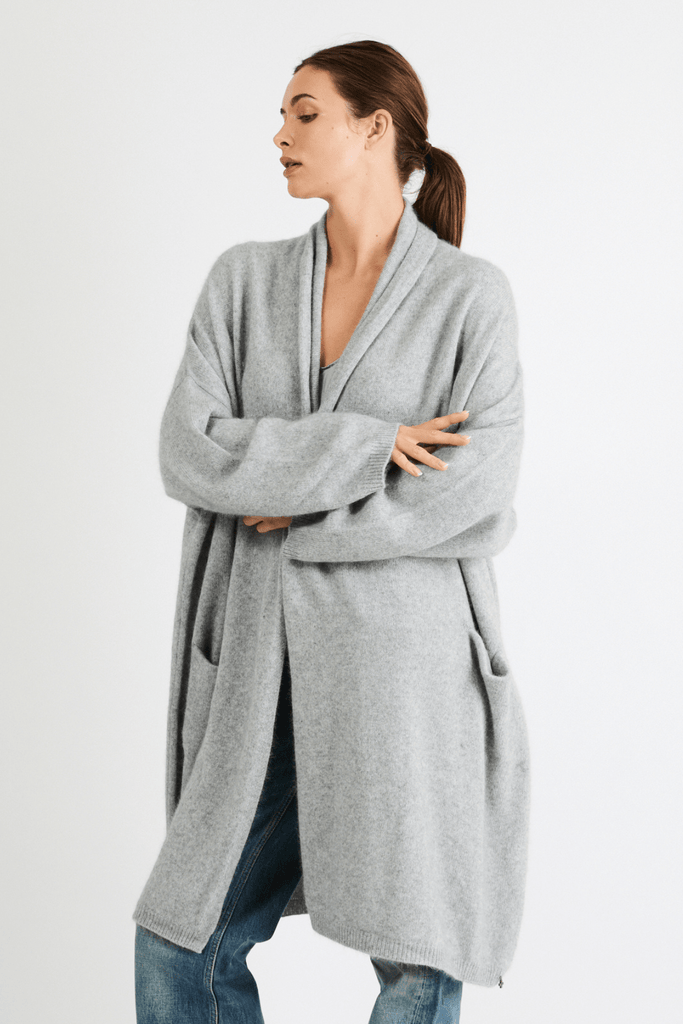 Theresa Cashmere Coat | Shell Grey - +Beryll Worn By Good People