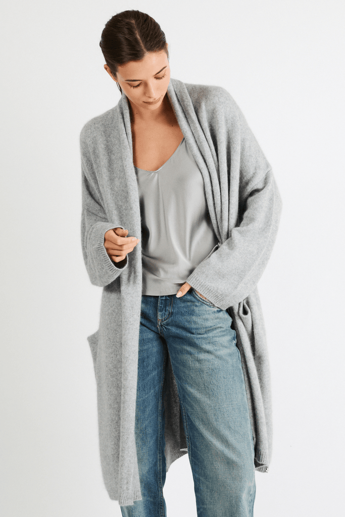 Theresa Cashmere Coat | Shell Grey - +Beryll Worn By Good People