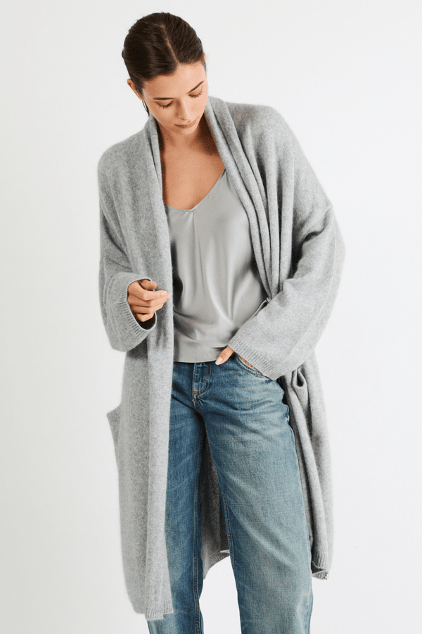 Theresa Cashmere Coat | Shell Grey - +Beryll Worn By Good People