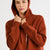Vivi Cropped Cashmere Coat with Hood | Burnt Orange - +Beryll Worn By Good People
