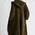 Vivian Cashmere Coat with Hood | Kelp Green - +Beryll Worn By Good People