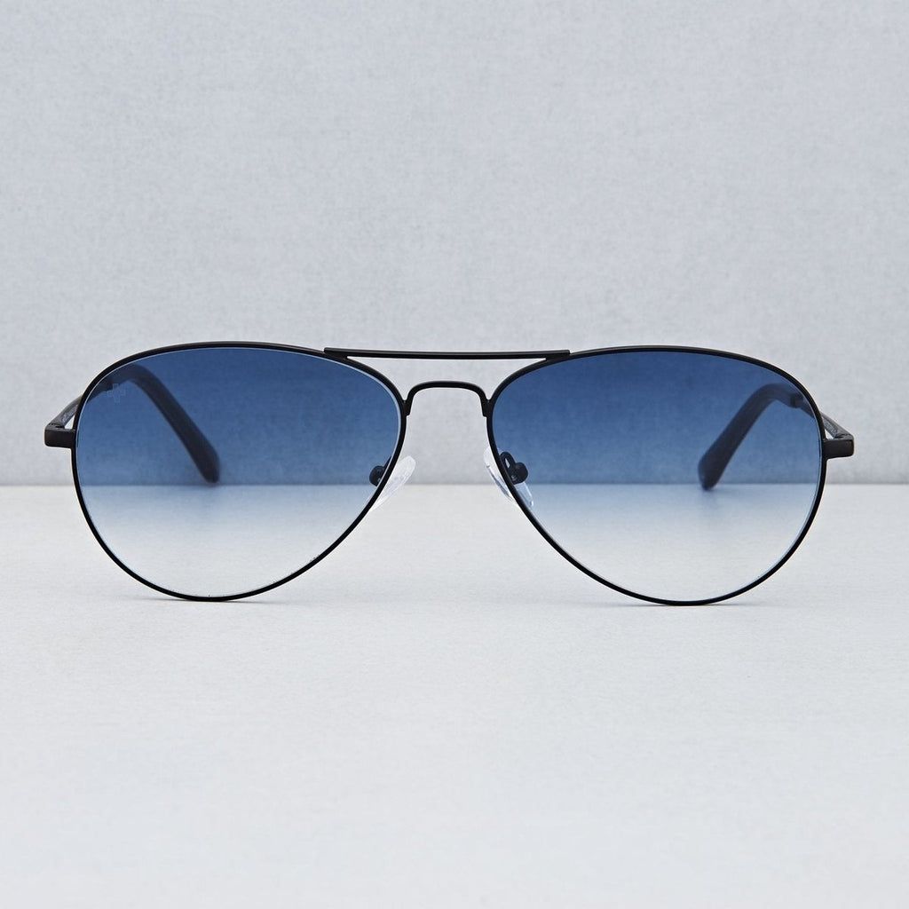 Shop Beryll Ace Black Blue Gradient Aviator Sunglasses Online