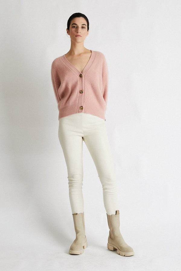 +Beryll Cashmere Cardigan Sweater | Baby Pink - +Beryll Worn By Good People