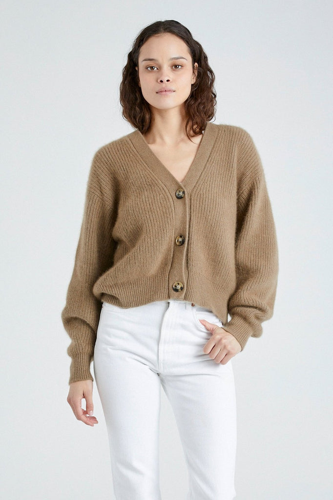 +Beryll Cashmere Cardigan Sweater | Driftwood - +Beryll Worn By Good People