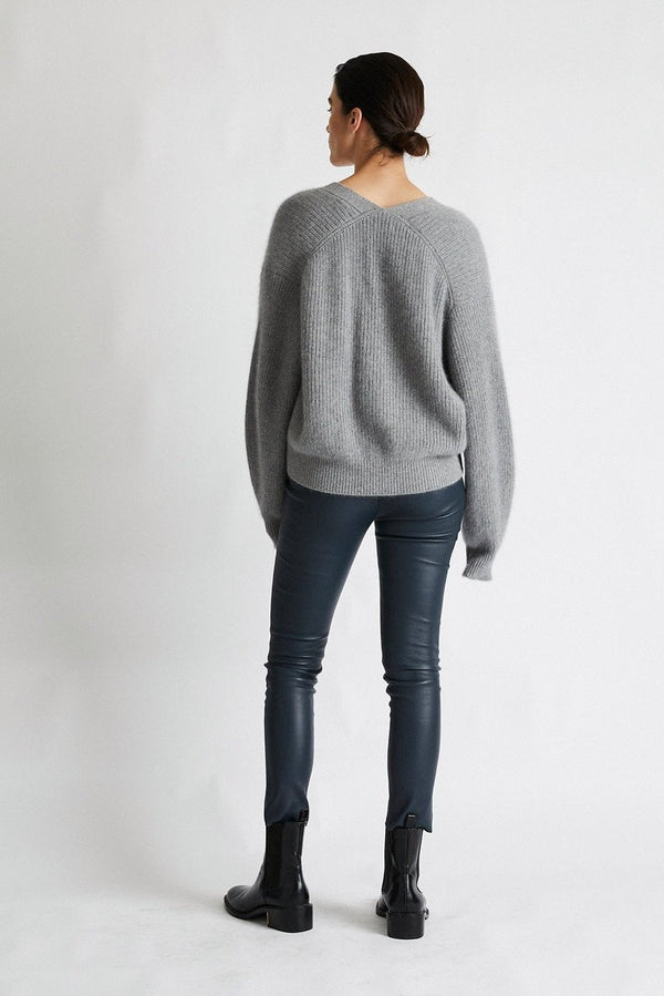 +Beryll Cashmere Cardigan Sweater | Pebble Gray - +Beryll Worn By Good People