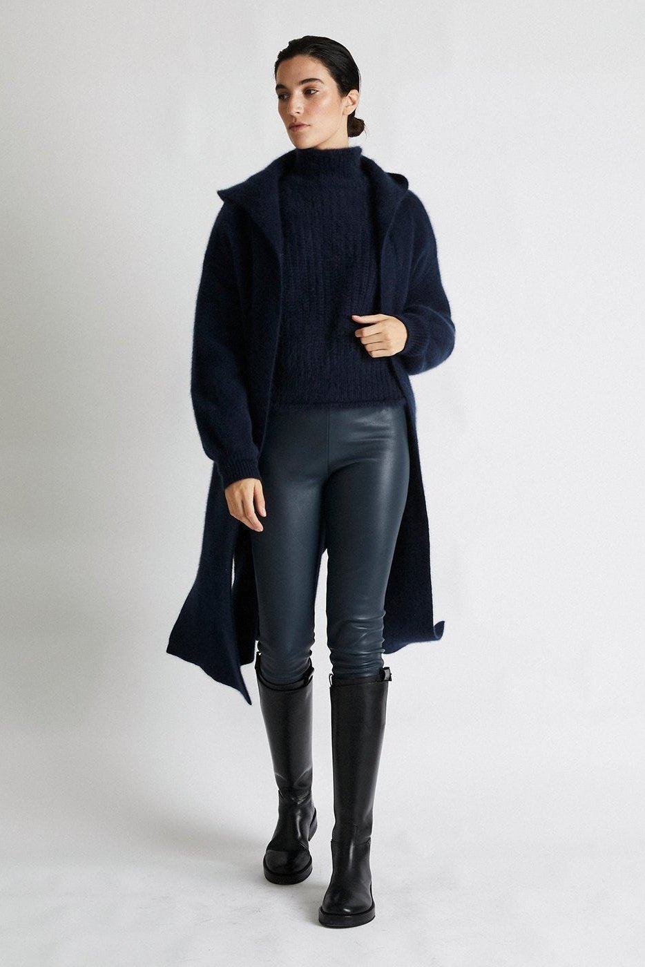 +Beryll Cashmere Coat with Hood | Navy Blue - +Beryll Cashmere Coat with Hood | Navy Blue - +Beryll Worn By Good People