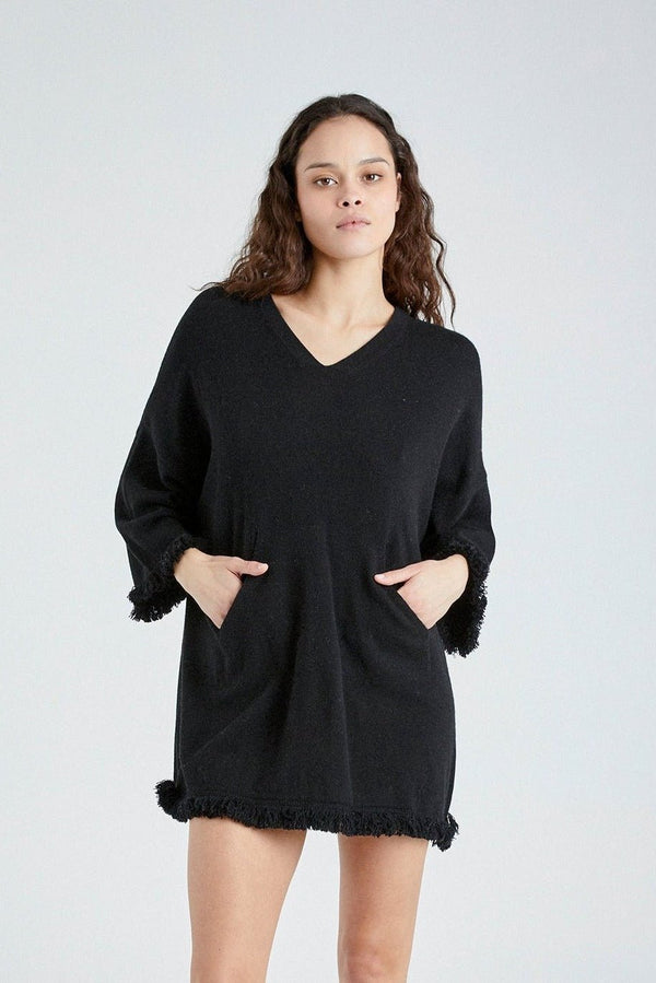 +Beryll Cashmere Mini Dress | Rock Black - +Beryll Worn By Good People
