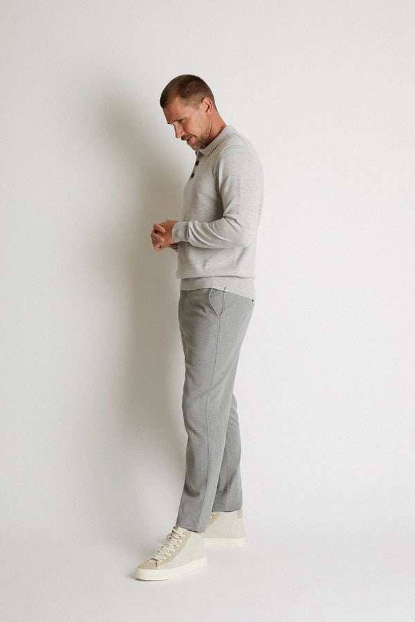 +Beryll Cashmere Polo Long Sleeve Max | Ash - +Beryll Worn By Good People