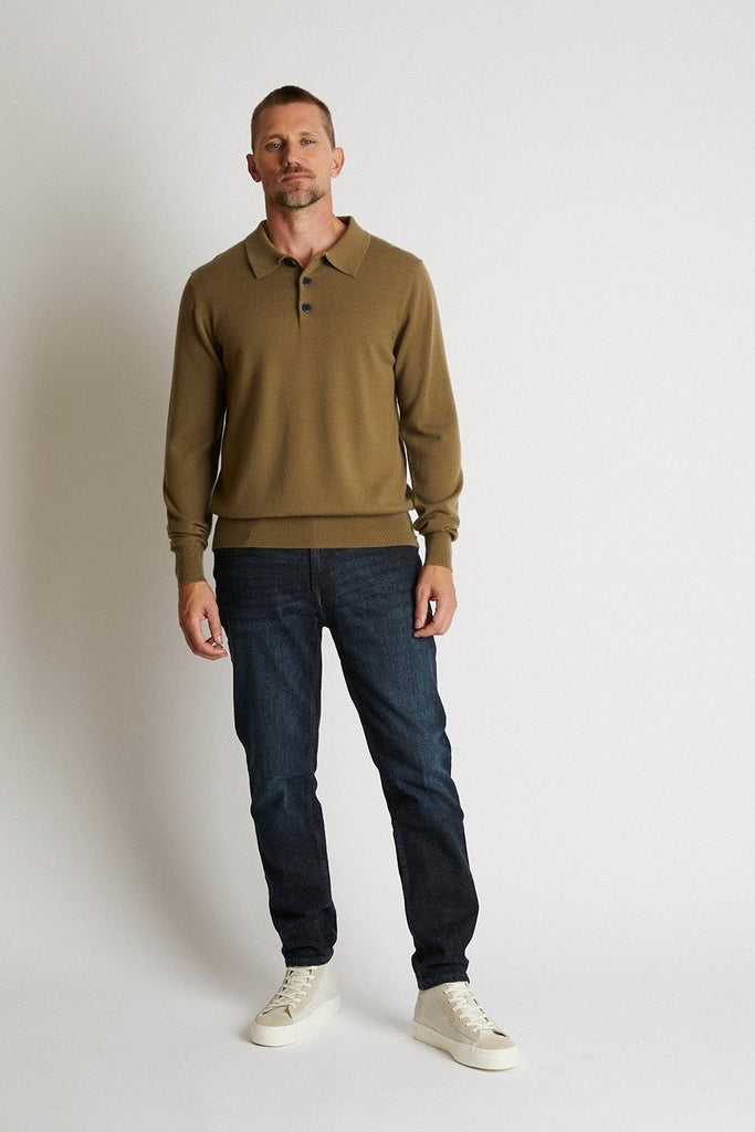 +Beryll Cashmere Polo Long Sleeve Max | Sage - +Beryll Worn By Good People