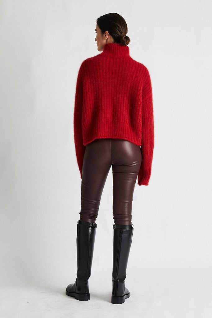 Beryll Cashmere Sweater Carole | Cherry Red - +Beryll Worn By Good