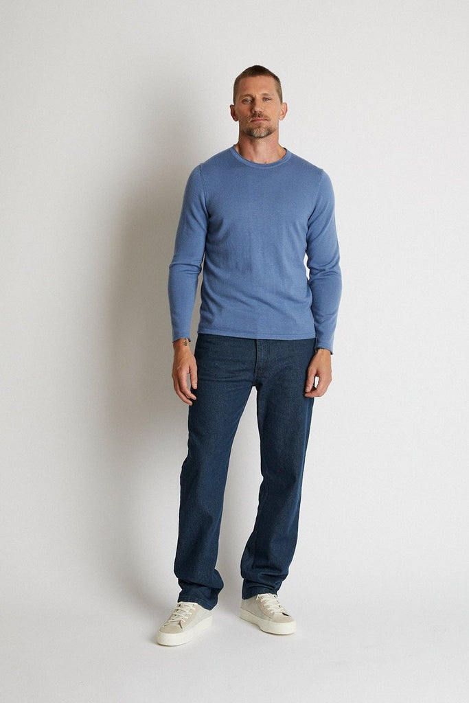 +Beryll Cashmere Sweater David | Stormy Blue - +Beryll Worn By Good People