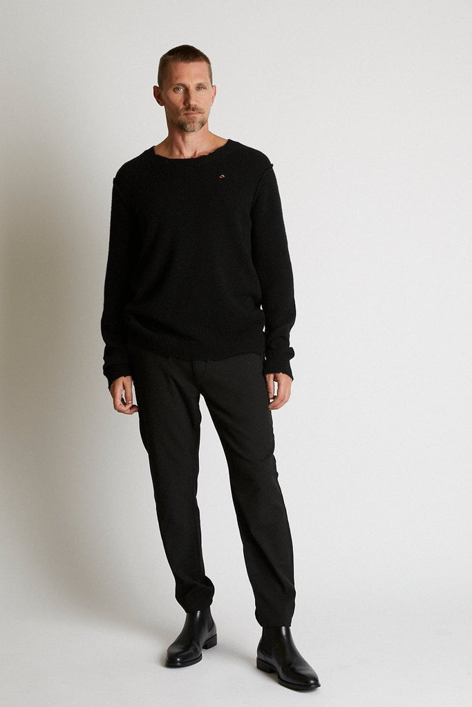 +Beryll Cashmere Sweater Thom | Black - +Beryll Worn By Good People