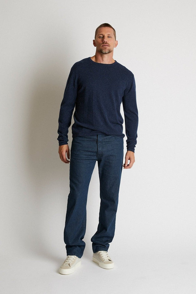 +Beryll Cashmere Sweater Tim | Navy Blue - +Beryll Worn By Good People