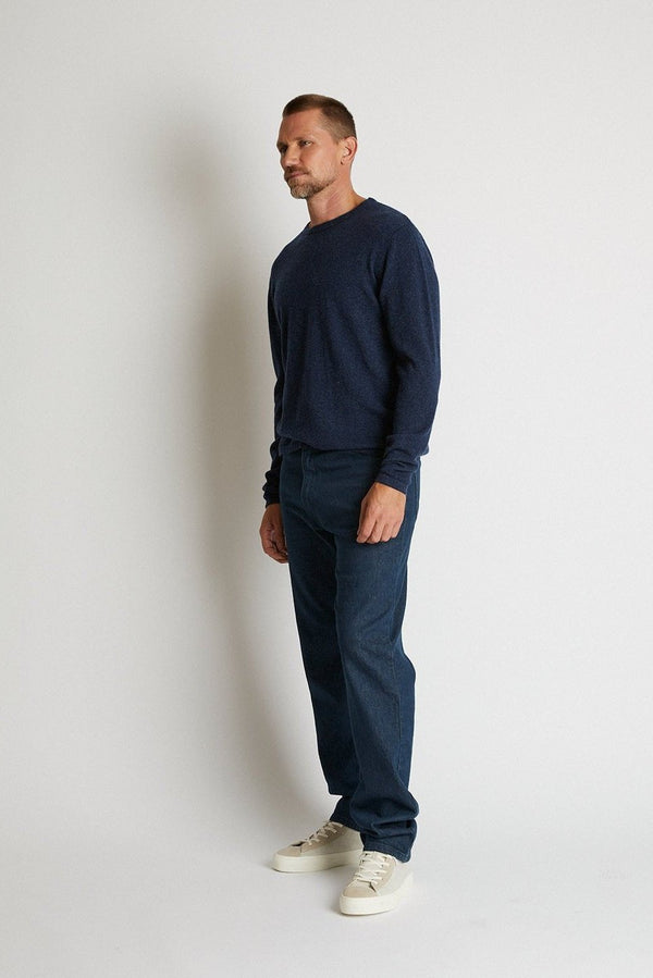 +Beryll Cashmere Sweater Tim | Navy Blue - +Beryll Worn By Good People