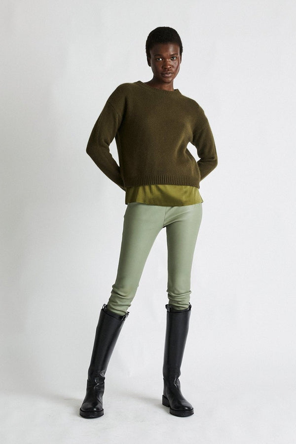 +Beryll Holly Cashmere Sweater | Kelp Green - +Beryll Worn By Good People