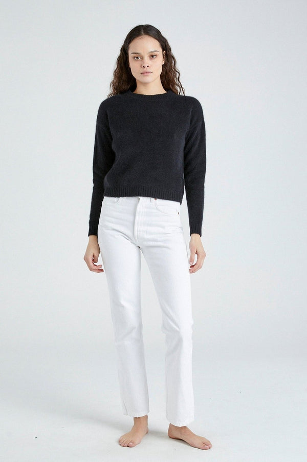 +Beryll Holly Cashmere Sweater | Rock Black - +Beryll Worn By Good People