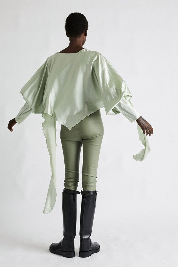+ Beryll Leather Stretch Pants w/ Cotton Lining | Mint - +Beryll Worn By Good People