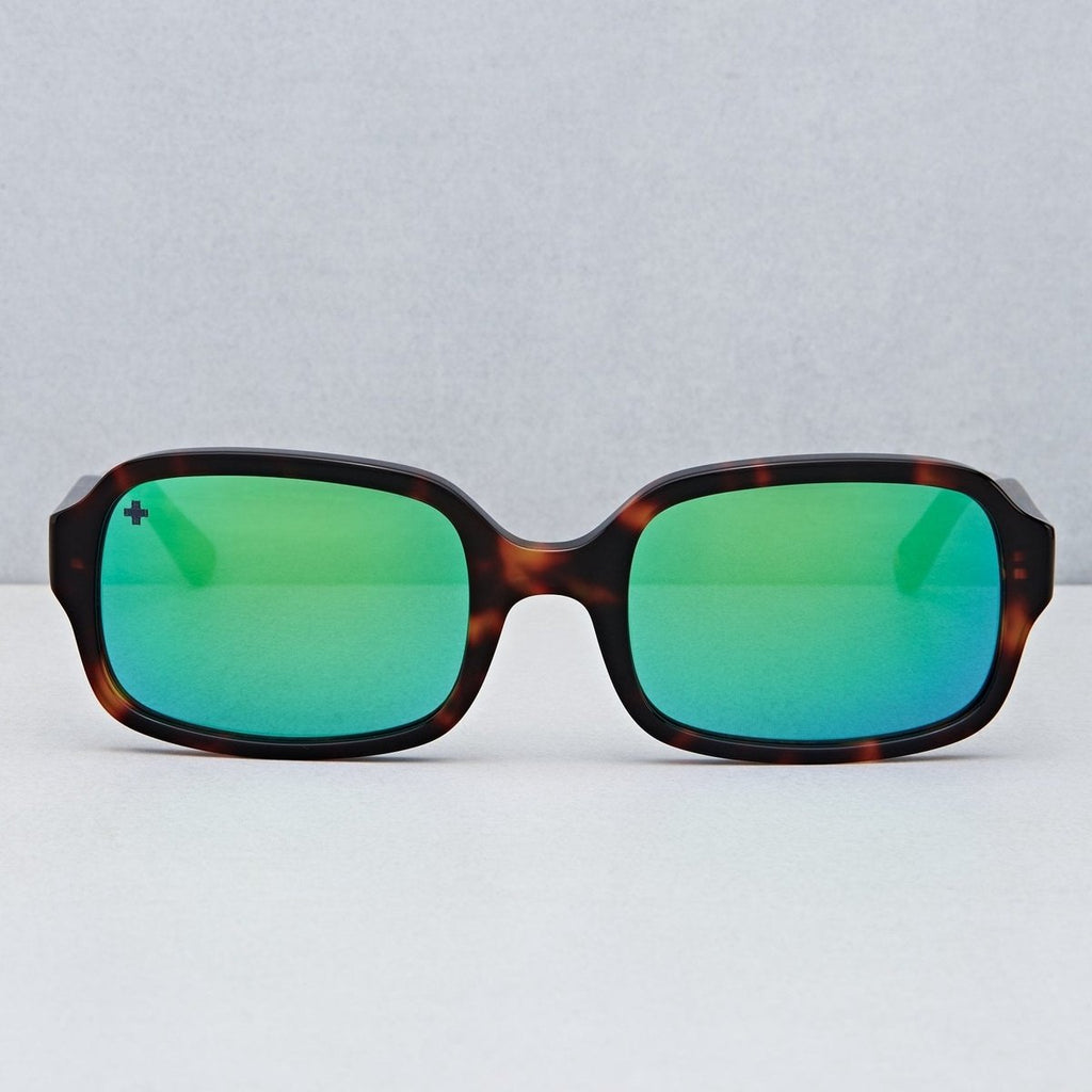 online goggles shopping Shop +Beryll Mellow Tortoise Green Mirrored Rectangular Sunglasses Online | +Beryll