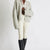 Anita cashmere cropped cardigan in Shell Gray, front view