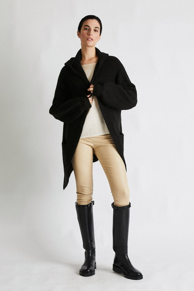 + Beryll Pure Cashmere Cropped Coat Vivian | Black - +Beryll Worn By Good People