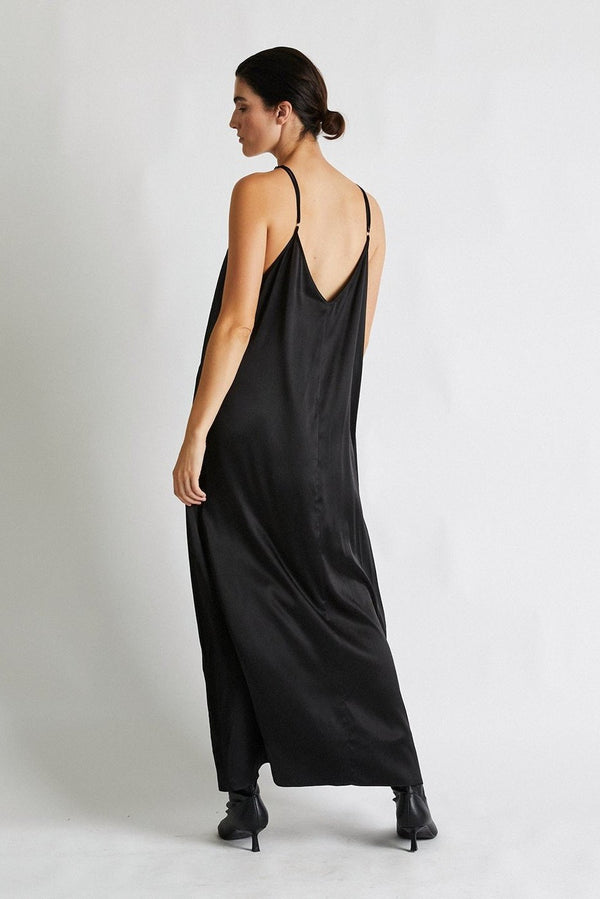 +Beryll Silk Dress Julie | Black - +Beryll Worn By Good People