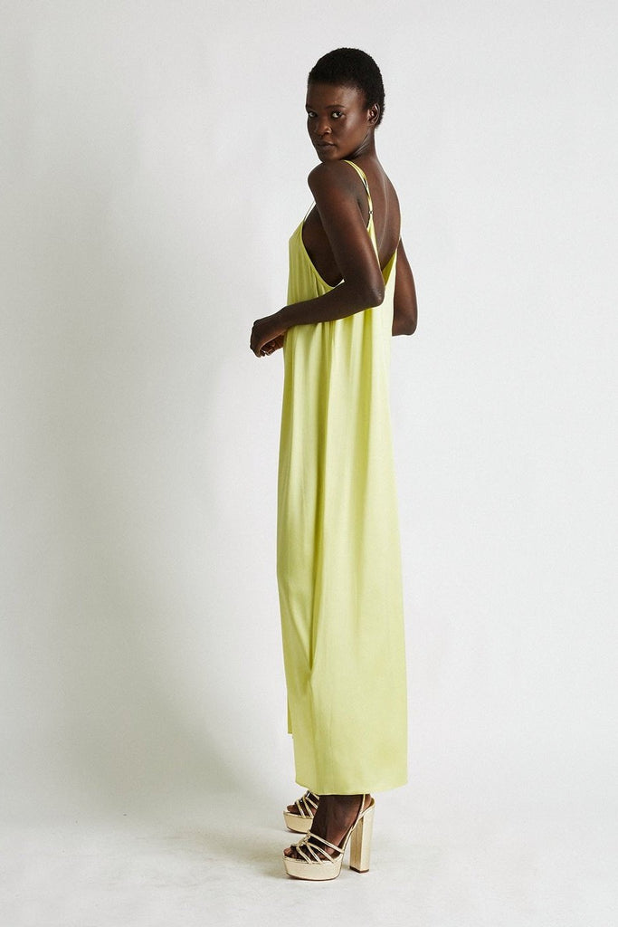 +Beryll Silk Dress Julie | Lemon - +Beryll Worn By Good People