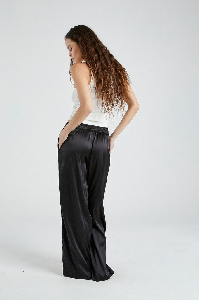 Beryll Silk Pants Lena  Black - +Beryll Worn By Good People