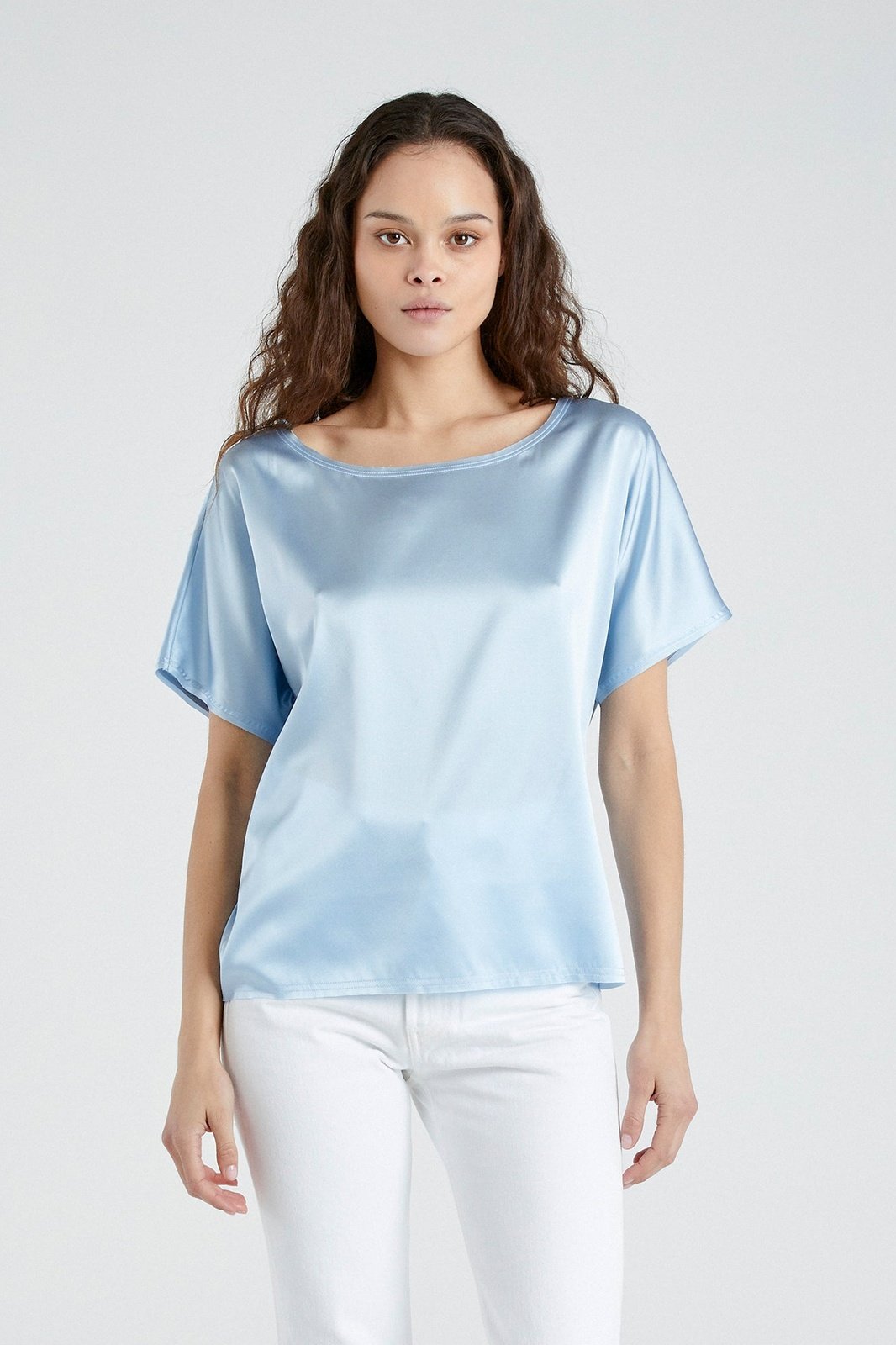 + Beryll Erica Silk Shirt | Baby Blue - +Beryll Silk Shirt Erica | Baby Blue - +Beryll Worn By Good People