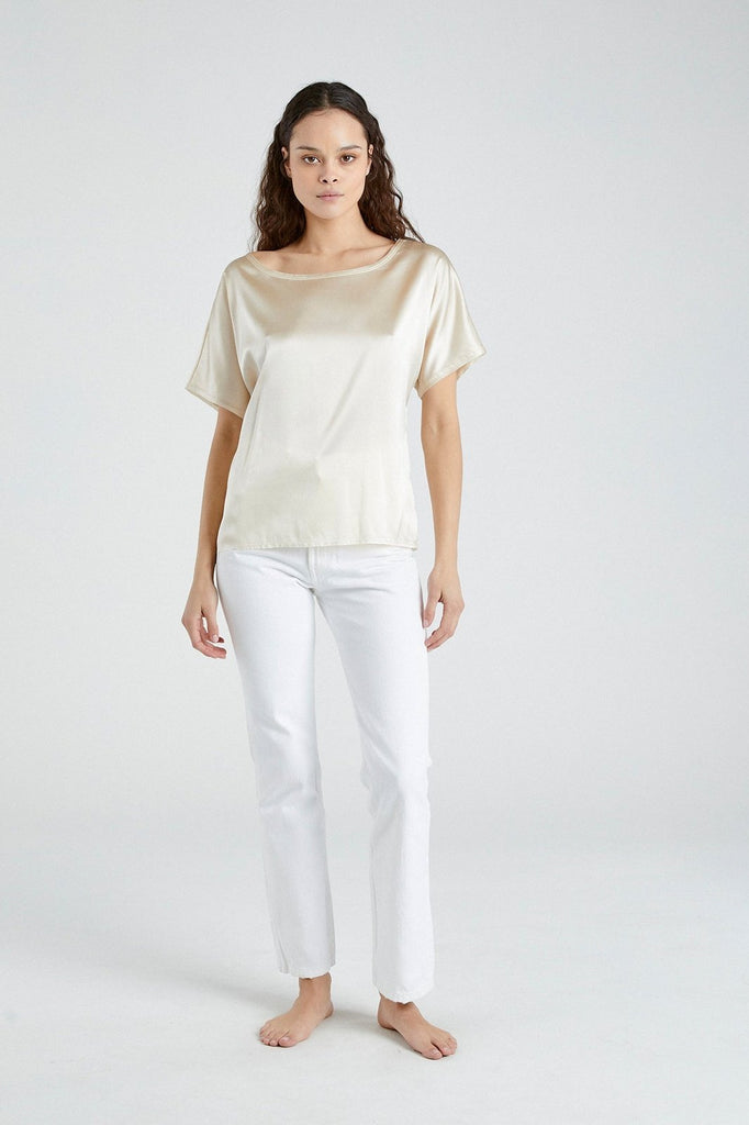 +Beryll Silk Shirt Erica | Off-White - +Beryll Worn By Good People