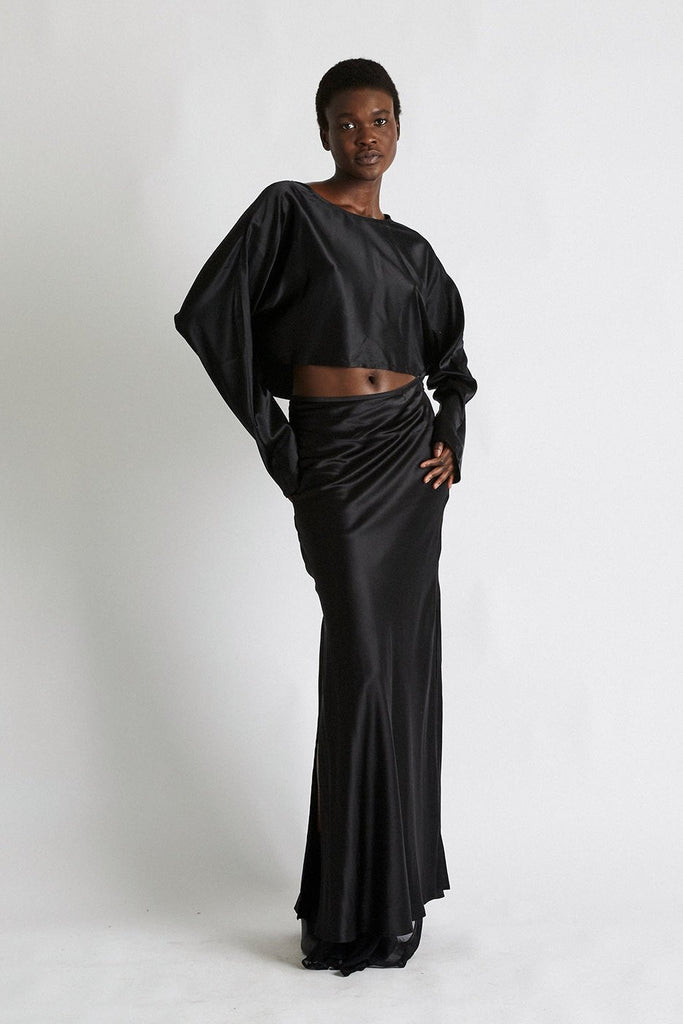 +Beryll Silk Skirt | Helena | Black - +Beryll Worn By Good People