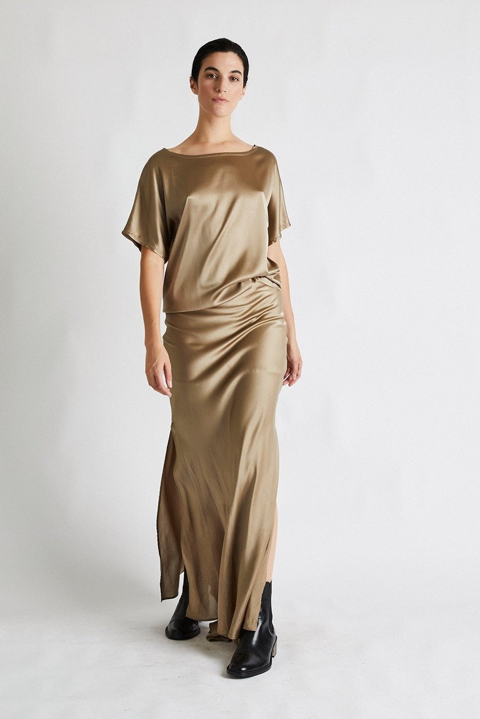 + Beryll Helena Silk Skirt | Caramel - +Beryll Silk Skirt | Helena | Caramel - +Beryll Worn By Good People
