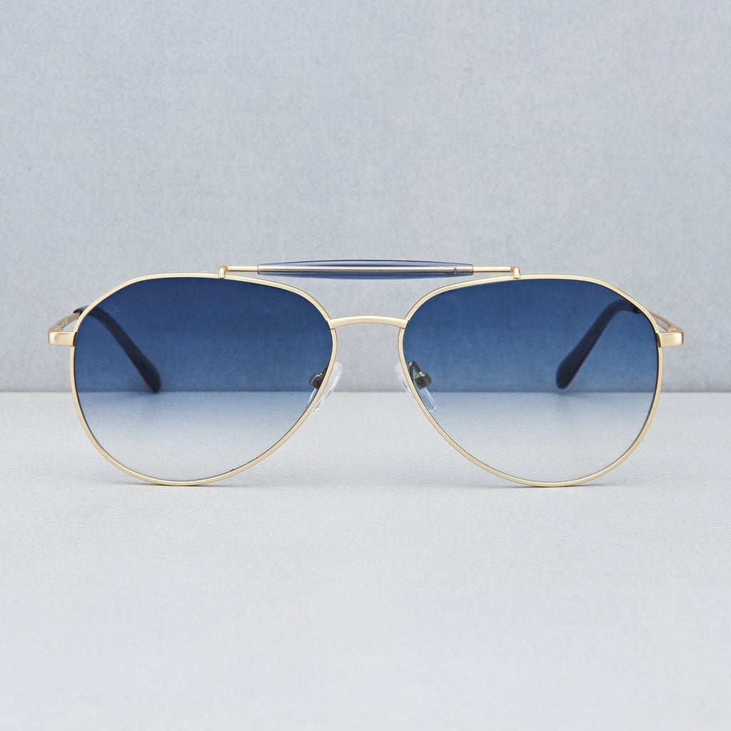 goggles online shopping Shop Beryll Wayne Gold Blue Gradient Pilot Sunglasses Online | Beryll