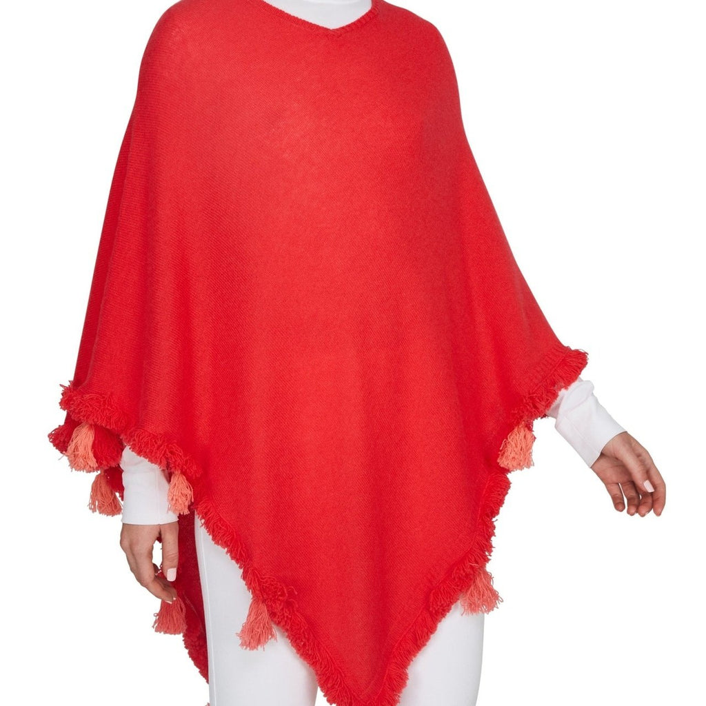 Cashmere Poncho with Tassels - +Beryll Worn By Good People